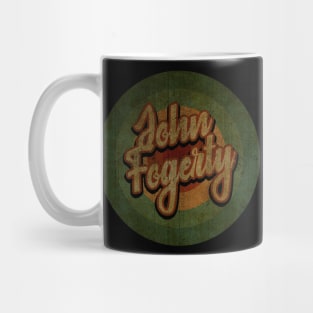 Circle Retro Vintage John Fogerty 80s Mug